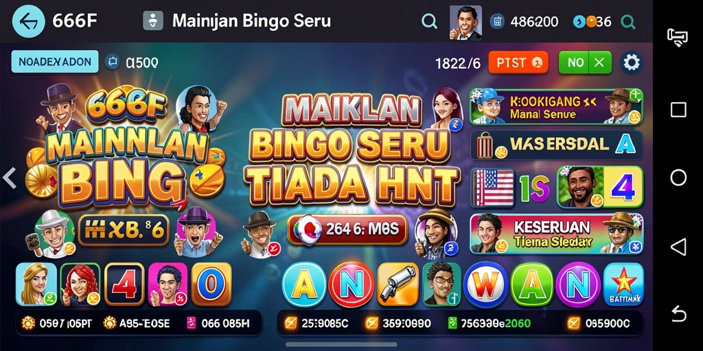 Tampilan screenshot gameplay Bingo di 666F yang menarik dan seru.