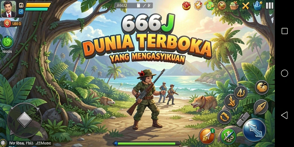 Screenshot di 666J menampilkan dunia terbuka yang memukau dan gameplay yang menyenangkan.