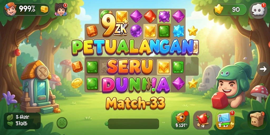Screenshot menunjukkan gameplay seru dan grafis berwarna cerah di 99ZK.