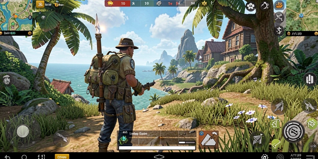 Gameplay AYU89 menunjukkan dunia terbuka yang luas dan indah.