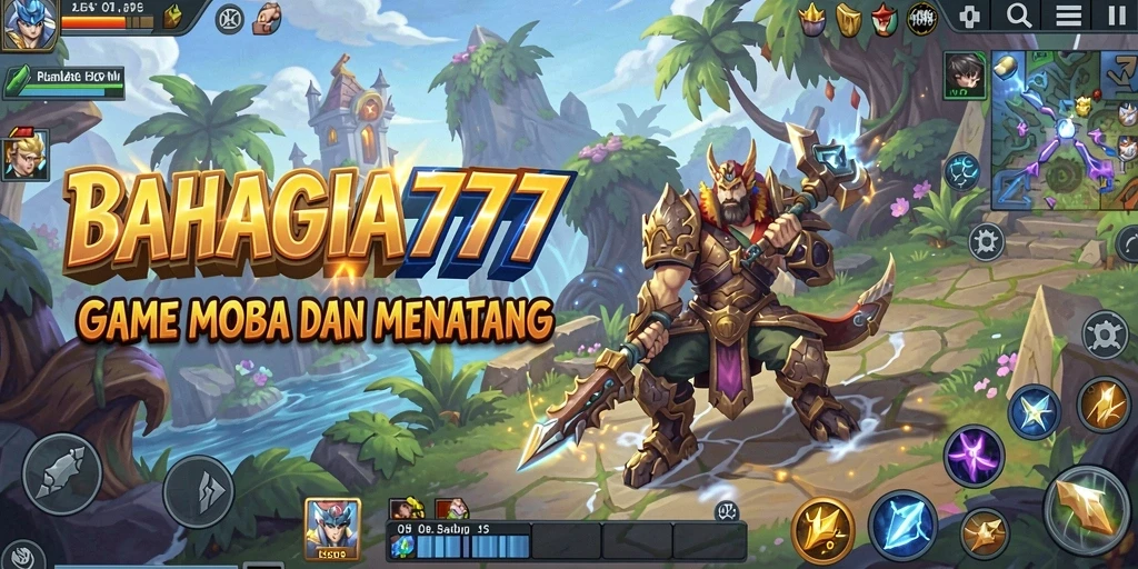 Tampilan seru dari gameplay BAHAGIA777 saat pertempuran sengit.