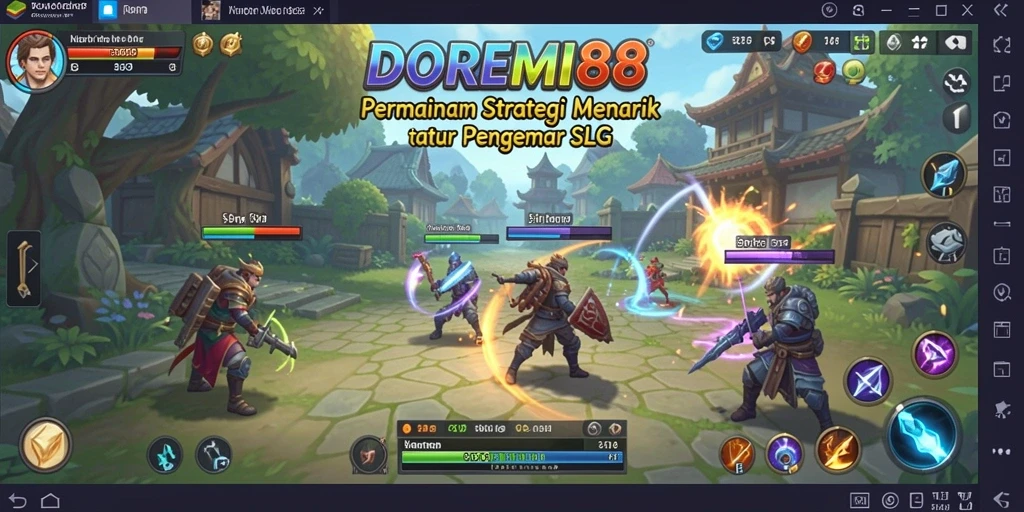 Tampilan gameplay menakjubkan dari DOREMI88 yang penuh strategi.