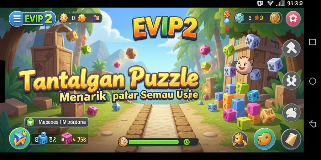 Tangkapan layar permainan <strong>EVIP2</strong> yang menampilkan tantangan puzzle yang menarik.