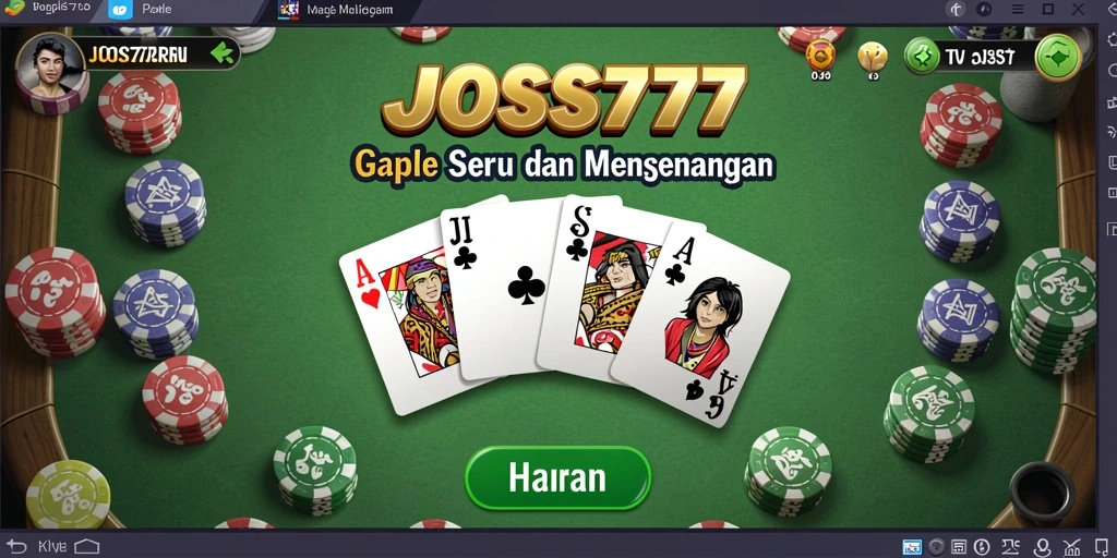 Tampilan gameplay seru JOSS777 yang mengasyikkan dan menantang.