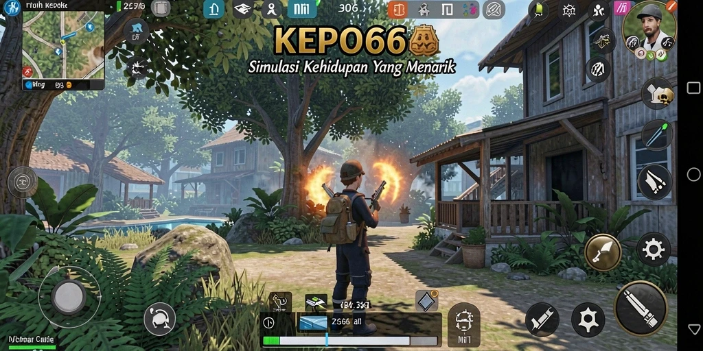 Tangkapan layar dari gameplay <strong>KEPO66</strong> yang menampilkan suasana simulasi kehidupan.