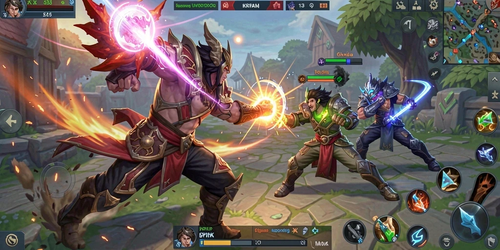 Tampilan gameplay seru dan strategis dari KKRP.