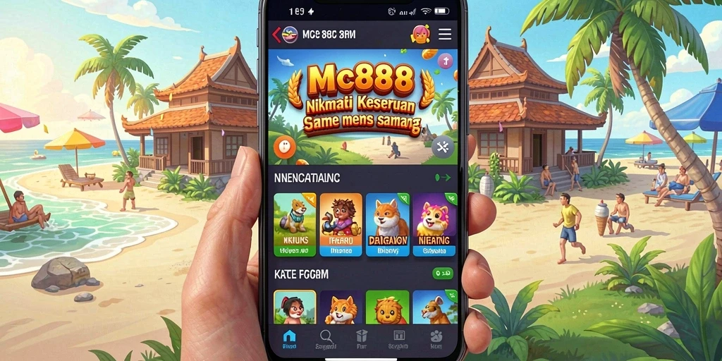 Tampilan utama gameplay MC888 dengan berbagai misi seru dan menyenangkan.