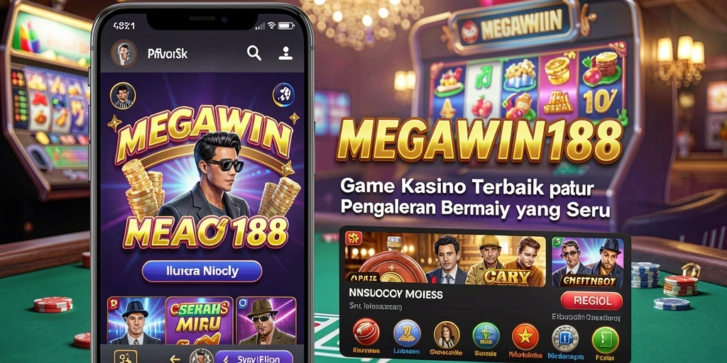 Tampilan gameplay seru dan menarik dari MEGAWIN188 di kasino.