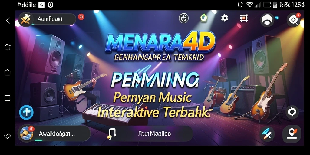 Tampilan gameplay MENARA4D yang menarik dan penuh warna.
