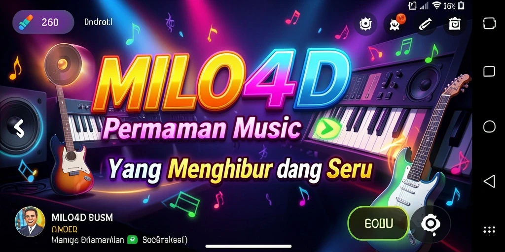 Tangkap aksi seru dalam MILO4D dengan gameplay musik yang menarik.