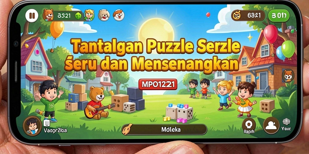 Tampilan gameplay MPO1221 dengan teka-teki menarik.