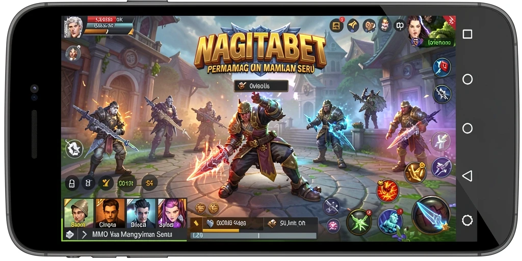Tampilan gameplay NAGITABET yang seru dan interaktif dalam dunia MMORPG.