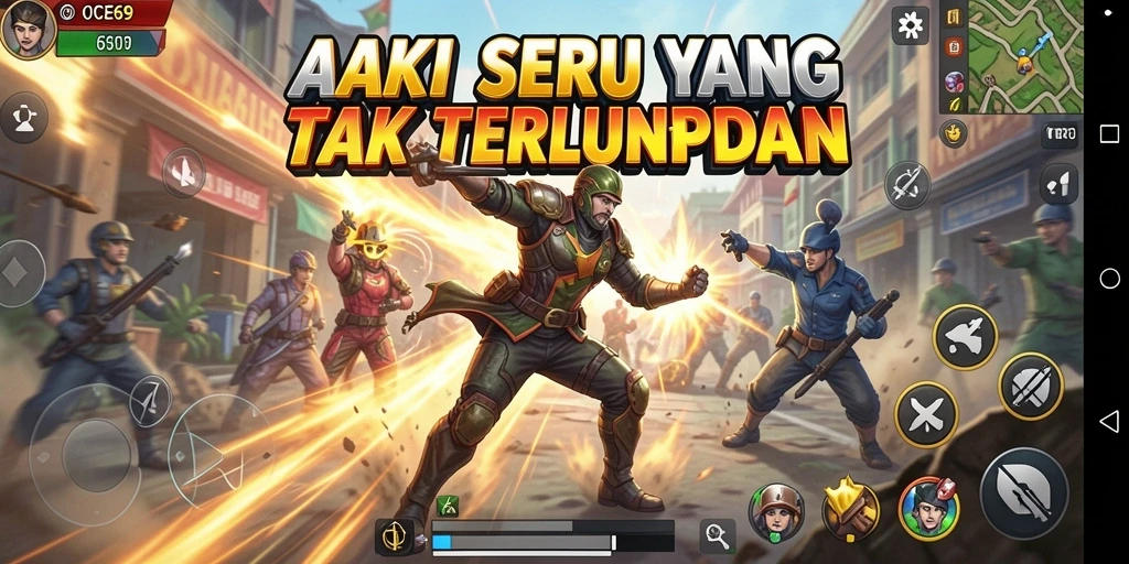 Tampilan gameplay OCE69 yang mendebarkan dan penuh aksi.