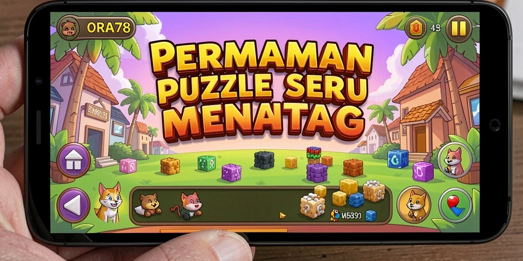 Screenshot gameplay ORA78 yang menampilkan tantangan Puzzle menarik.
