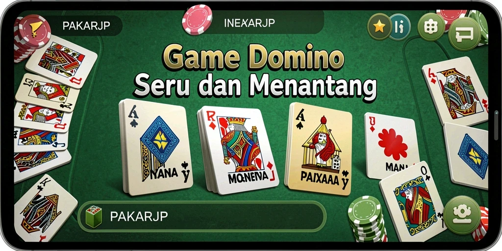 Tampilan gameplay menarik dari permainan Domino PAKARJP.