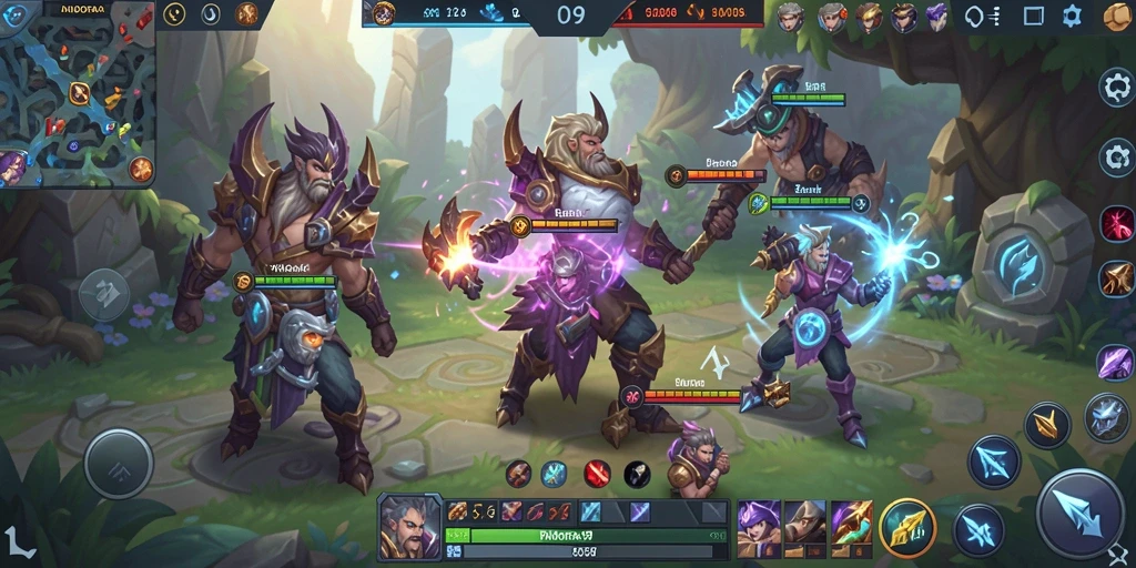 Tampilan seru dari gameplay PANDORA99 dalam aksi MOBA.