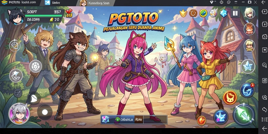Tangkapan layar PGTOTO menampilkan aksi seru dari gameplay Anime.