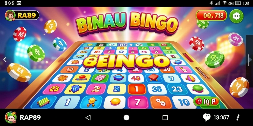 Tangkapan layar dari gameplay RAP89 yang menggambarkan suasana permainan Bingo.