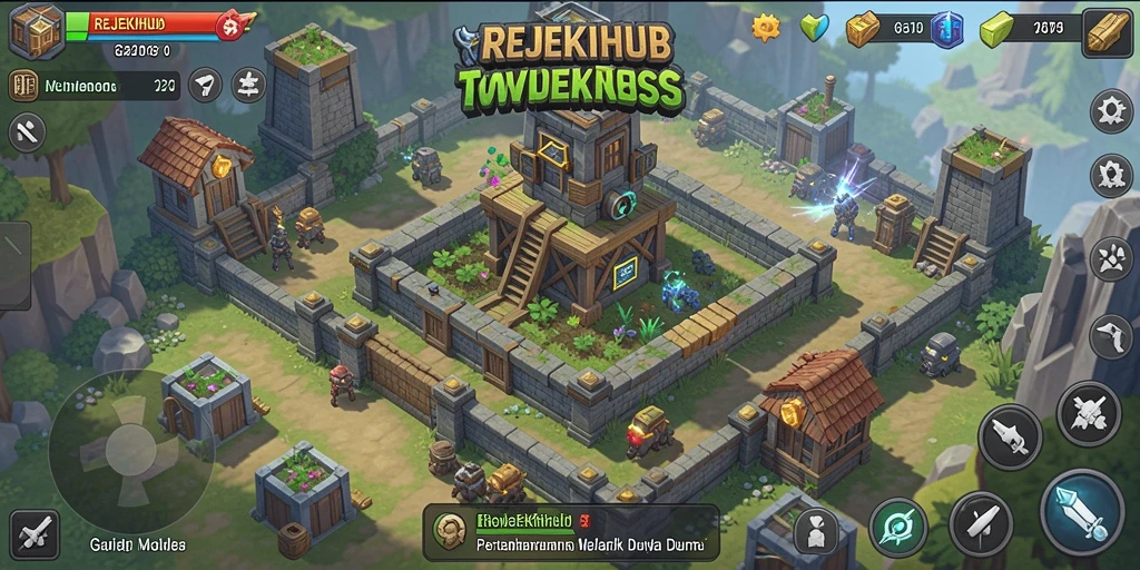 Tampilan menarik dari gameplay Tower Defense di REJEKIHUB.