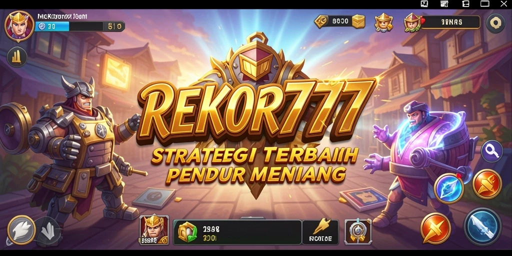 Tampilan gameplay seru dalam game strategi REKOR777.