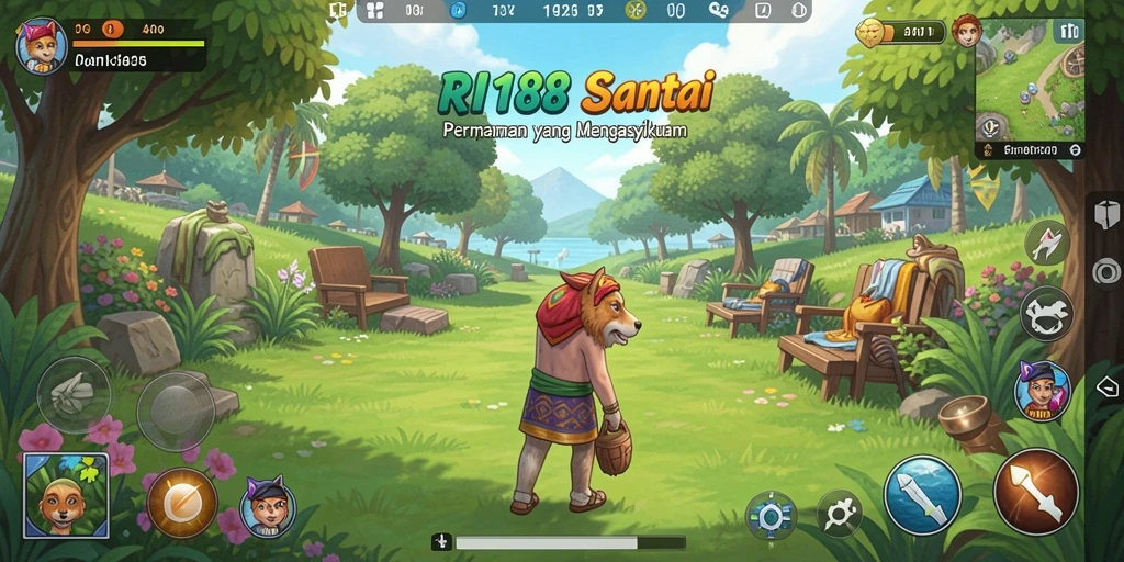 Tampilan gameplay RI188 yang cerah dan mengasyikkan untuk game Casual.