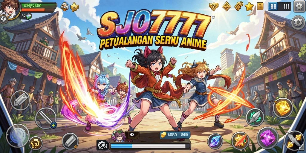 Tampilan gameplay SJO777 dengan karakter Anime yang menawan.