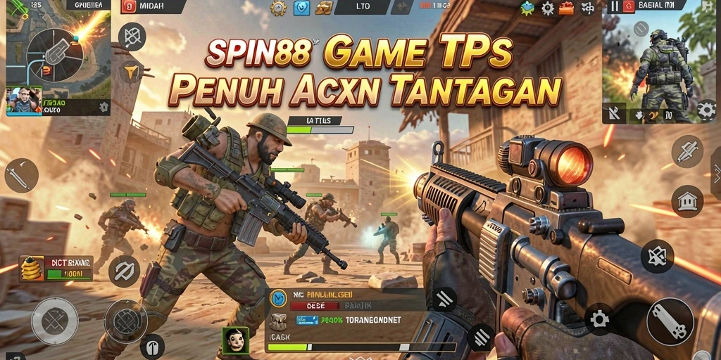 Tampilkan aksi seru di dalam game TPS SPIN88.
