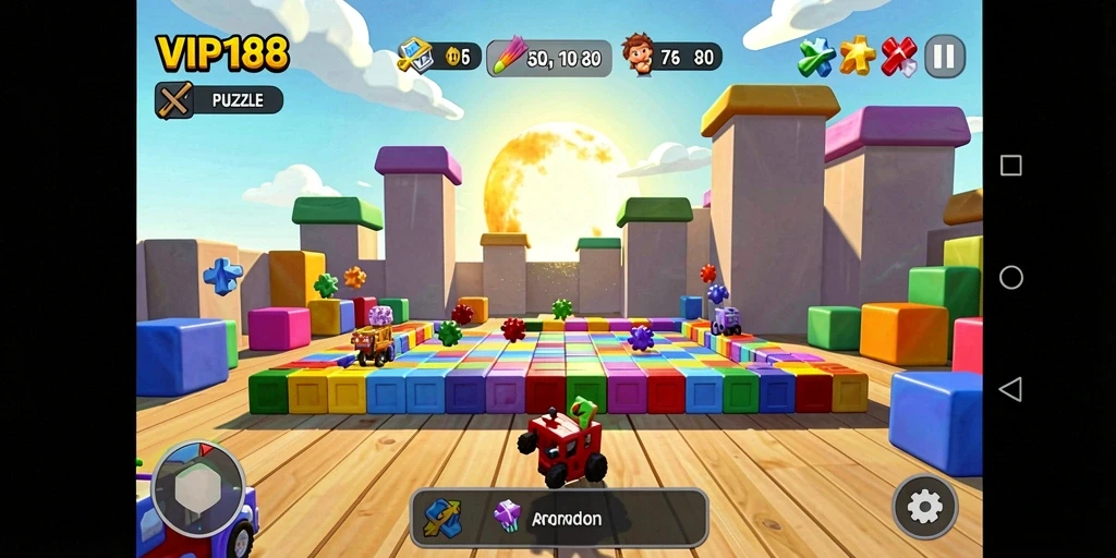 Tampilan menarik saat bermain VIP188 dengan tantangan puzzle yang seru.