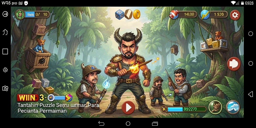 Tampilan gameplay seru dalam WIN33 dengan berbagai teka-teki menarik.