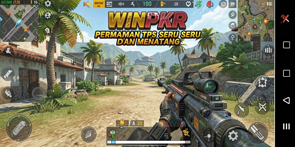Tampilan gameplay menarik dan menegangkan dari WINPKR.