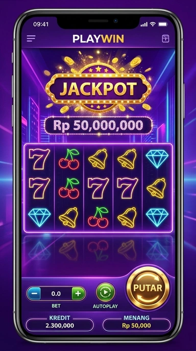 Tampilan antarmuka Pusat Unduh Playwin yang modern.